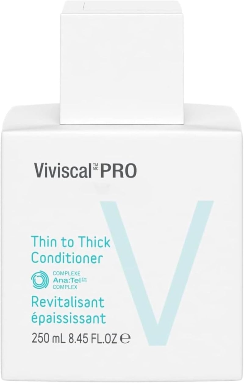 Viviscal Professional Thin to Thick Conditioner with Ana:Tel Biotin Collagen & Keratin Promotes Thicker Fuller & HealthyLooking Hair 250 ml (Packaging may vary) - Image 1