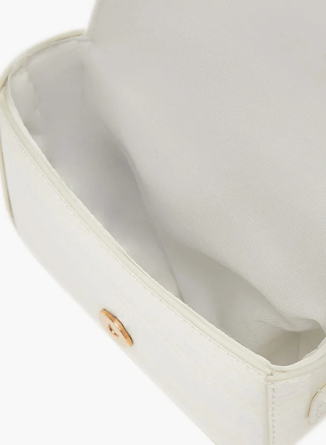 فلورا بيلا من شو إكسبرس Girls Embellished Crossbody Bag With Adjustable Strap And Magnetic Closure