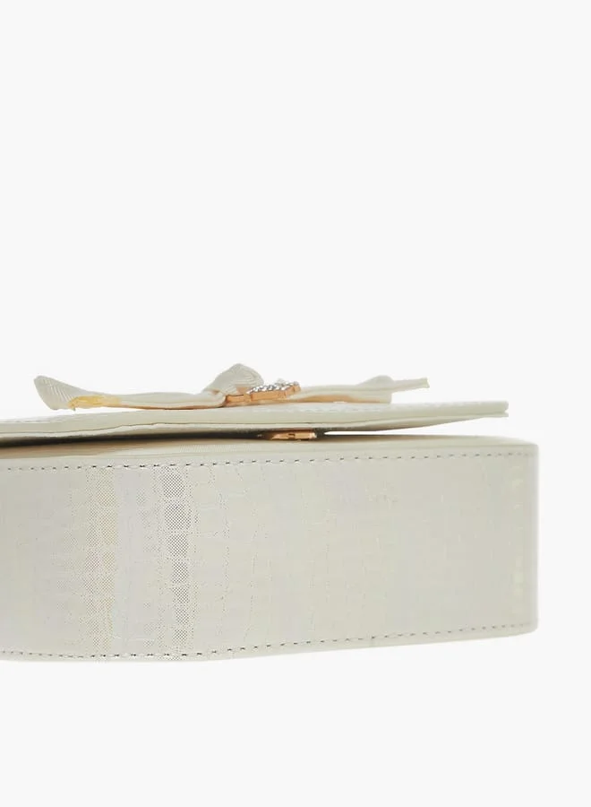 فلورا بيلا من شو إكسبرس Girls Embellished Crossbody Bag With Adjustable Strap And Magnetic Closure