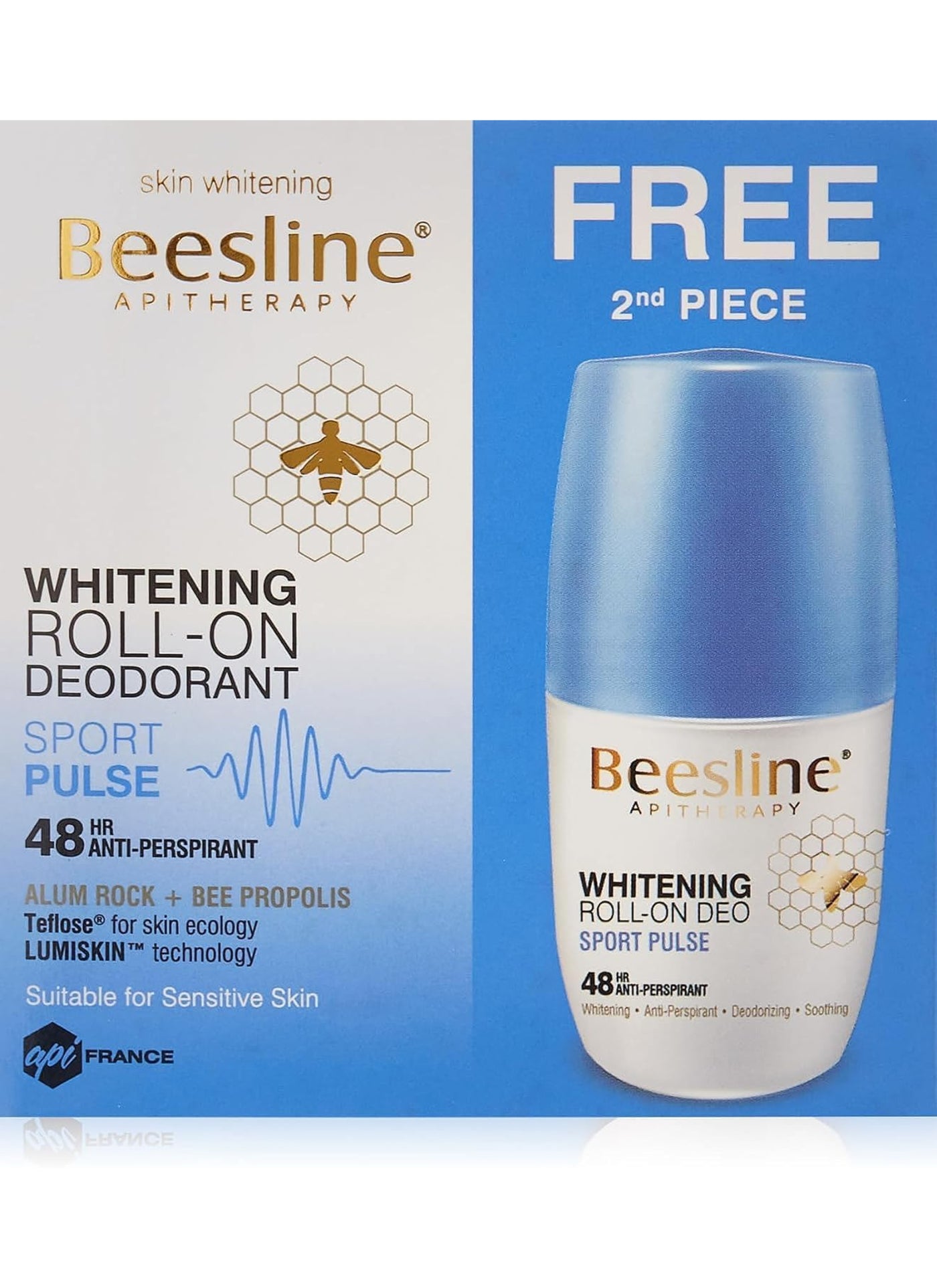 Beesline Natural Whitening Roll On Deo Sport Pulse 50 ml
