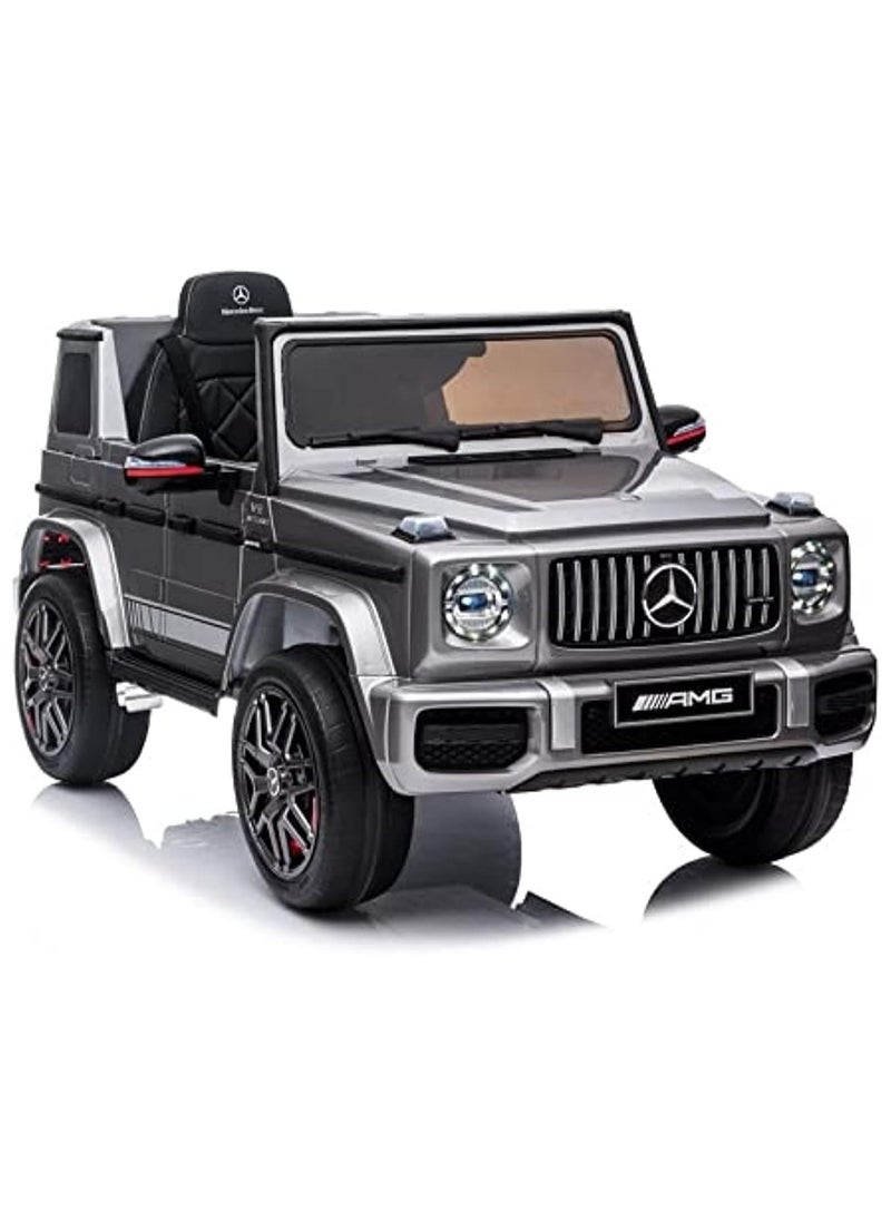 فاكتيوال تويز مرسيدس بنز Amg G63، سيارة كهربائية مرخصة، سيارة ركوب 12 فولت مع جهاز تحكم عن بعد للأطفال - طلاء رمادي  - Image 1