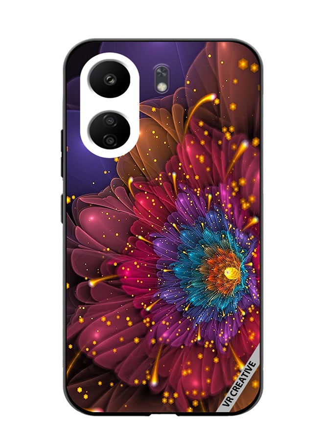 VR CREATIVE Protective Case Cover For Xiaomi Redmi 13C Flower Design Multicolour - Image 1