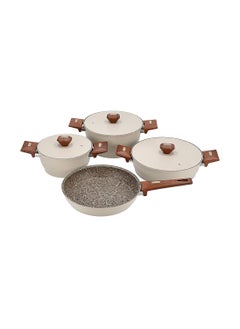 ALBERTO 7 PCs Granite Cookware Set Turkey Beige  - Image 2