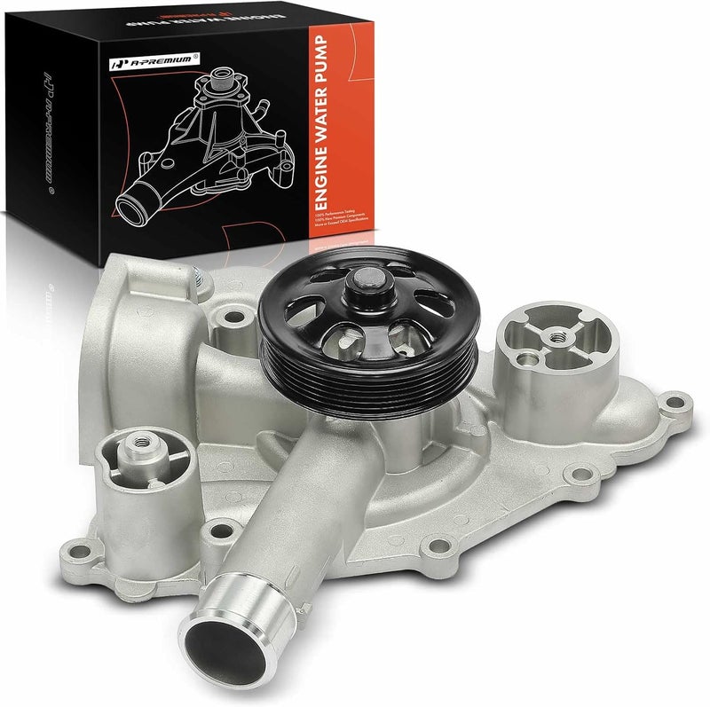 A-Premium Engine Water Pump with Gasket & Pulley - Image 1