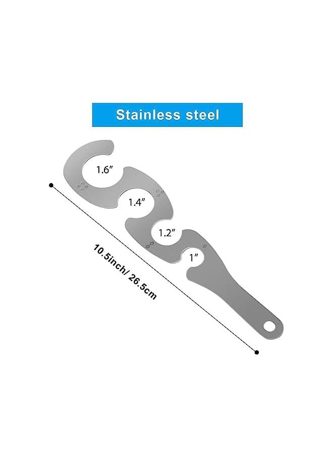PROMASS - Spaghetti Pasta Measurer Tool with 4 Serving, Stainless Steel Spaghetti Measure Portion Control Gadgets for Kitchen Cooking Tool - Image 1