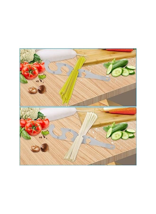 PROMASS - Spaghetti Pasta Measurer Tool with 4 Serving, Stainless Steel Spaghetti Measure Portion Control Gadgets for Kitchen Cooking Tool - Image 1