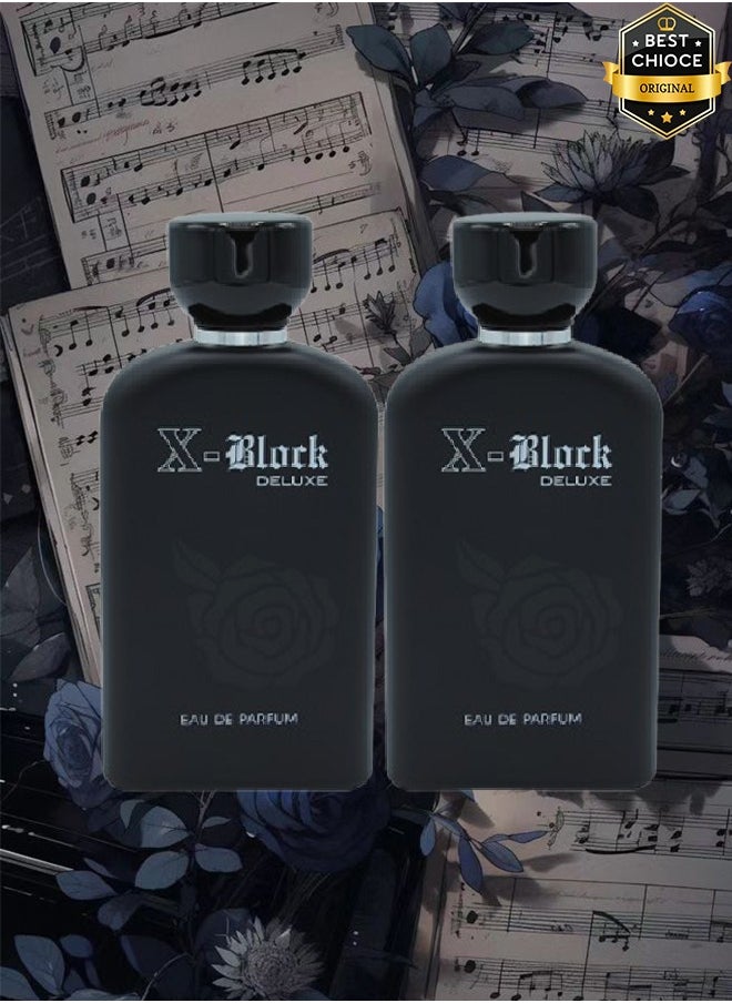 ألينا كوريل 2 قطع عطر اكس بلاك ديلوكس للرجال 100 مل  - Image 1