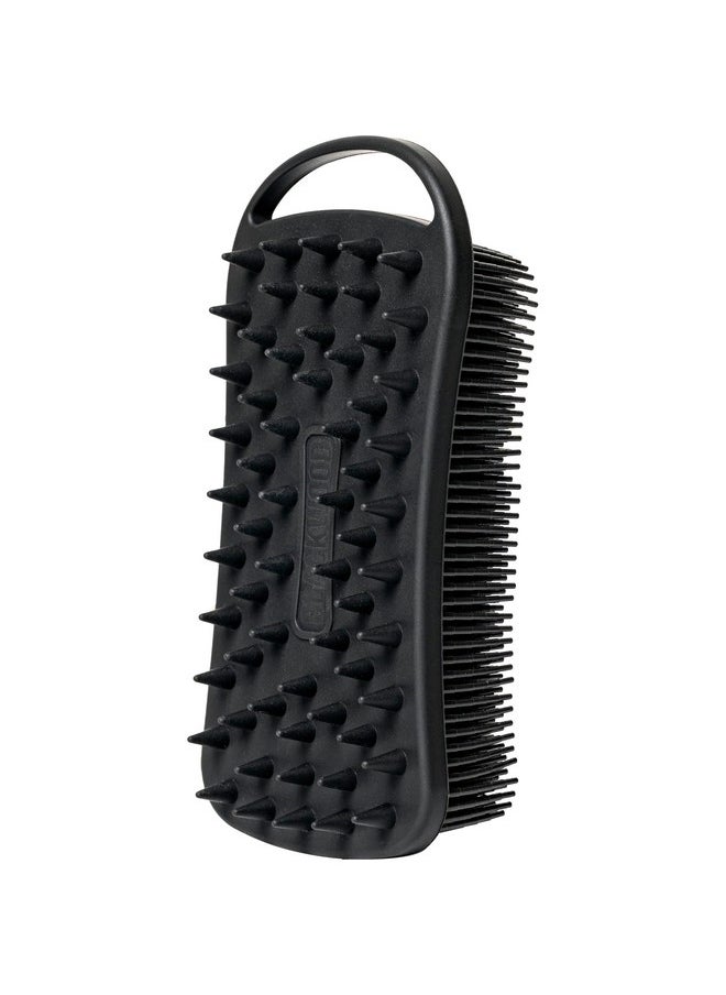 Blackwood For Men Double Duty Beard & Body Scrubberdualsided Men'S Shower Toolhandheld Body Wash Brush With Long Soft Silicone Bristles For Deep Cleaningshort Exfoliating Tips For Beard Care  - Image 1