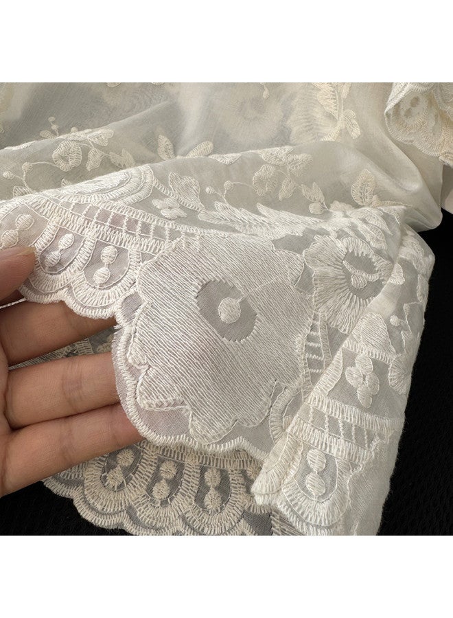 XINYANG With Lyocell】french Heavy Embroidered Women's Shirt 2025 Summer Short Sleeve Blouse - Image 5