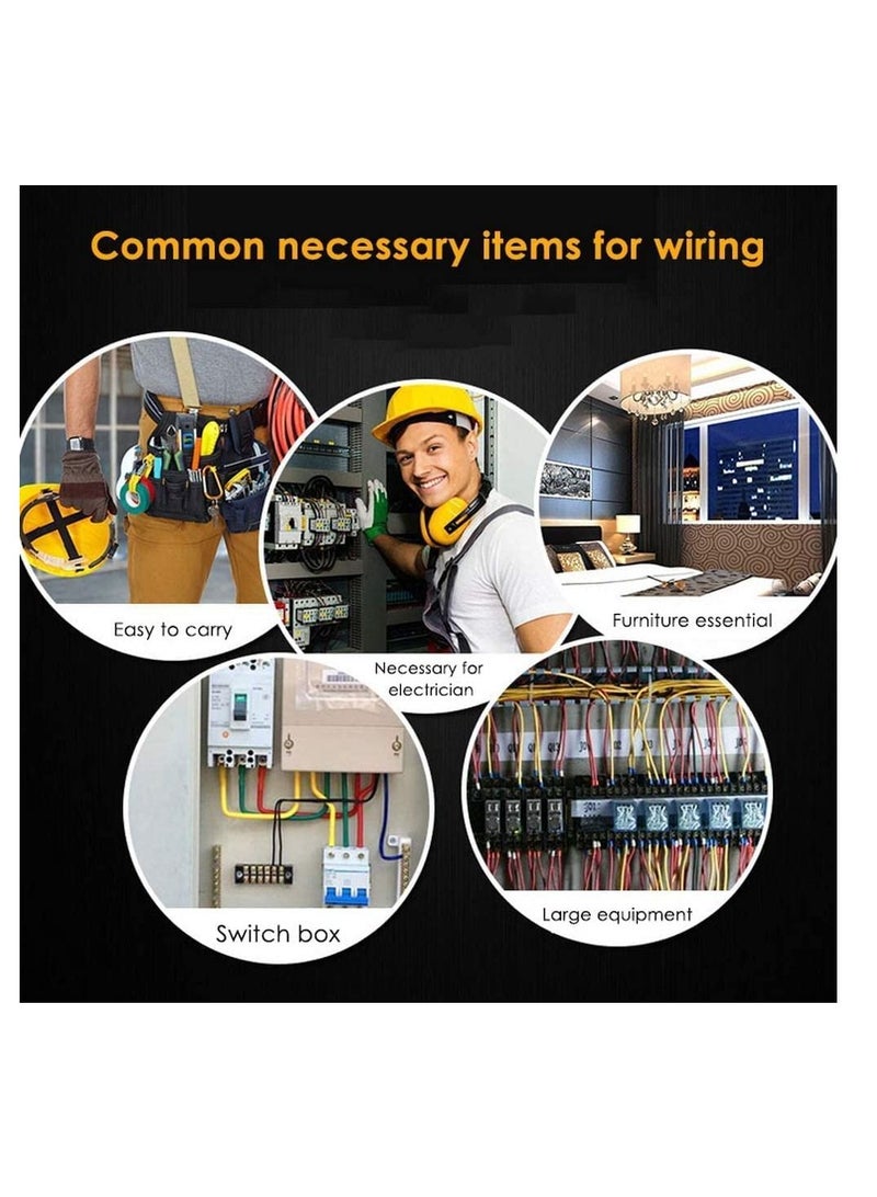Insulated Straight Wire Terminal Connectors,120 PCS Butt Splice Connectors, Automotive Cable Crimp Terminals, Electrical Butt Crimp Connectors(Blue, Red, Yellow) - Image 2
