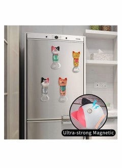 Y&D Bottle Opener Stainless Steel Wooden Cats Cute Creative Kitchen Supplies Gift Magnet 2 Pcs  - Image 3