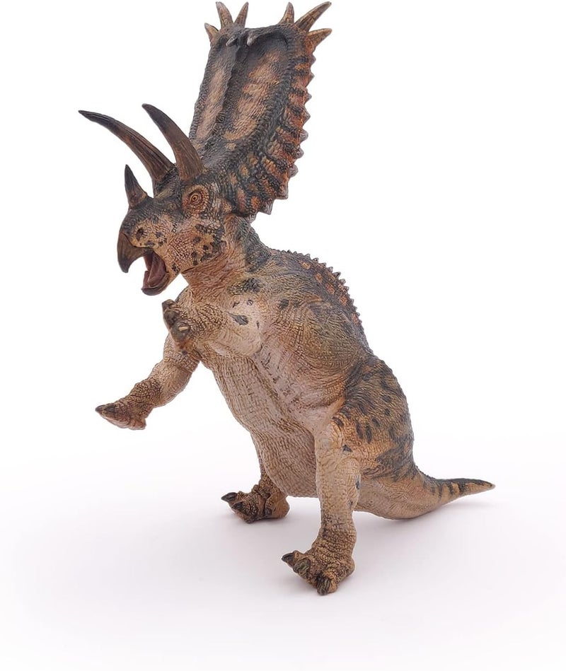 PAPO  Pentaceratops  Realistic Figurine  for Ages 3  Dinosaurs Collection  Hand Painted  Highly Detailed  Durable and Educational  Gift Idea  Collectable  pentaceratops toy - Image 4