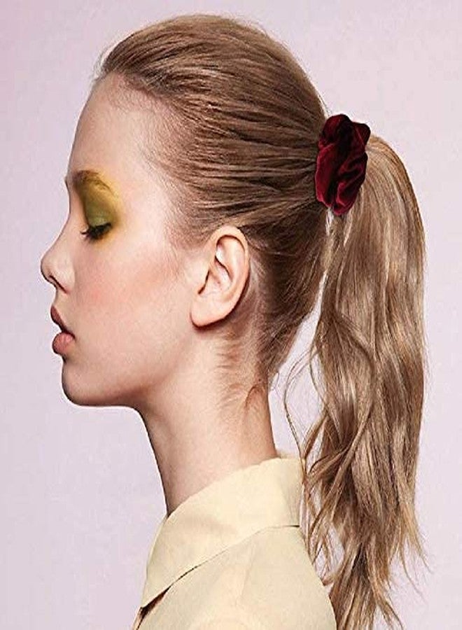 ربطات شعر مخملية، ربطات شعر مطاطية، ربطات شعر مزينة بكرات، عصابات رأس، ربطات شعر نسائية، ربطات شعر، حامل ذيل حصان للنساء، 8 قطع - Image 3