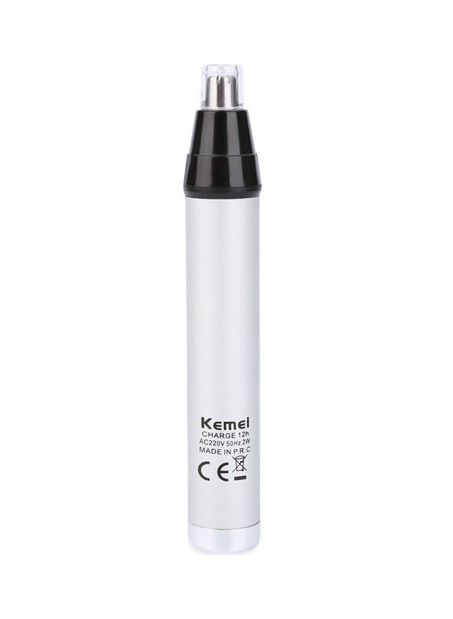 NIBEMINENT Electric Nose Trimmer KM-6652 Black/White - Image 1