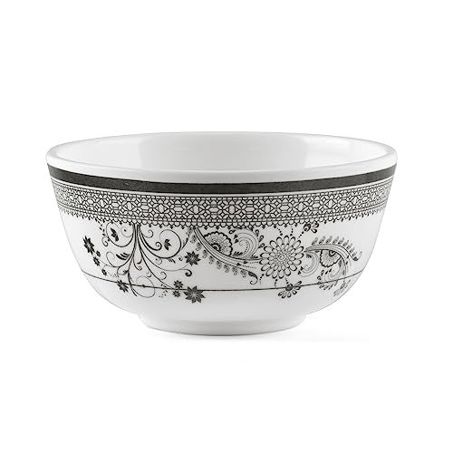 Superware | Pure Melamine | Bowl Set – Silver Lace 4” (6 nos.) | Stain Free, Glazed Finish - Image 3