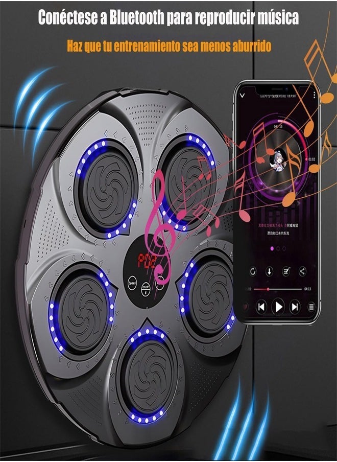 Fitness World - Smart Electronic Music Boxing Machine for Men with Gloves Toy Wall Mounted Boxing Machine Smart Boxing Target, Wall Mounted Punching Bag Punching Equipment for Boxing Training - Image 1