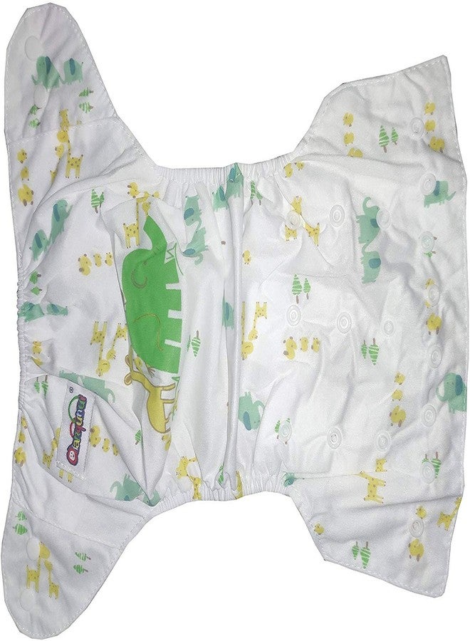 Crawl'in Baby Washable Cloth Diaper Nappies with Baby Diaper Insert Pads Combo (Set of 2) (Print May Vary) (Assorted Colours) (Design 2) - Image 5