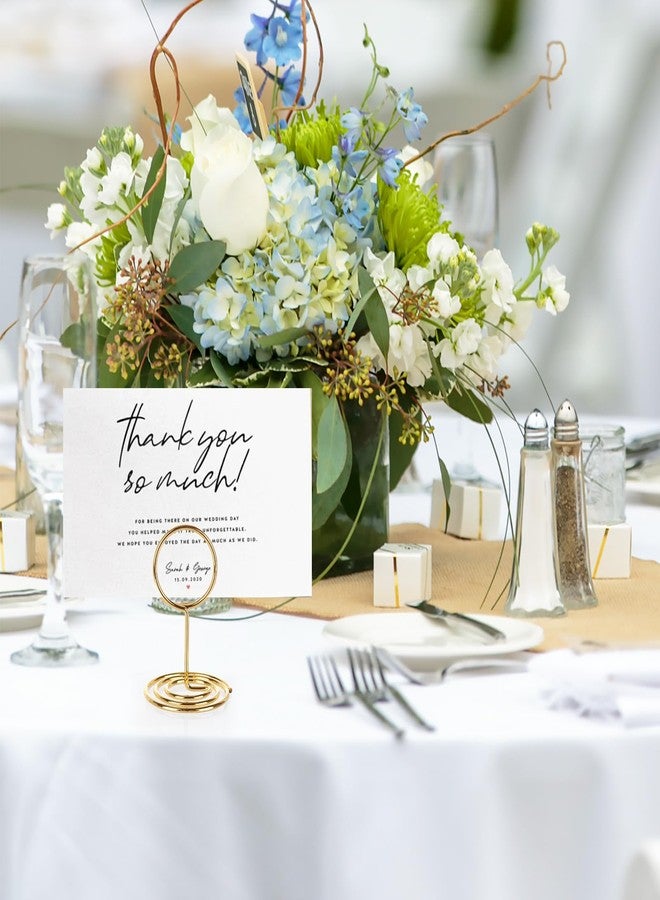 Tecbeauty 40Pcs Table Number Holders, Place Card Holder, Table Sign Stand, Photo Picture Holders for Centerpieces, Wedding, Party, Birthday - Image 2