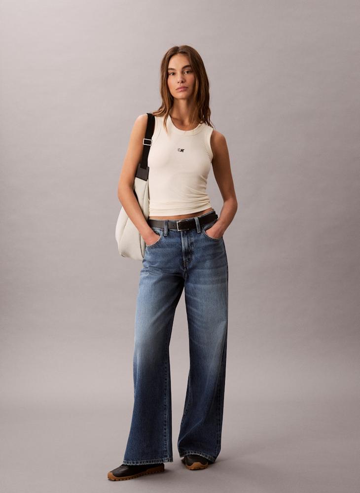 كالفن كلاين جينز تيشيرت بدون أكمام بشعار - Image 5