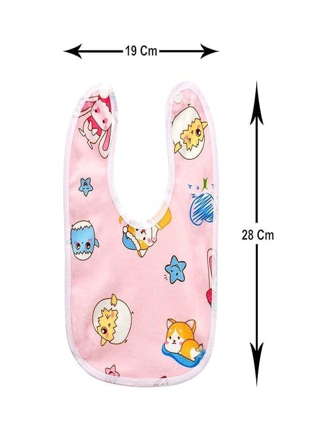 Tod PooL مرايل تود بول للأطفال، قطن سريع الجفاف - مرايل تغذية للجنسين للأولاد والبنات | ناعمة، ماصة، خفيفة الوزن | سهلة التنظيف، أزرار كبس قابلة للتعديل | ألوان متنوعة - أصفر، وردي، وأزرق سماوي (مجموعة من 12 قطعة) - Image 4