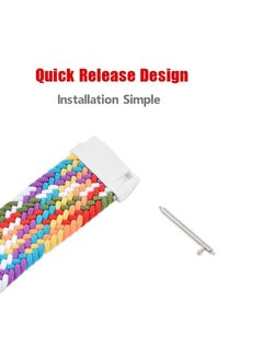 ALMNVO 3 pack Stretch Braided Solo Loop Nylon Bands for Samsung Galaxy Watch 5 40mm 44mm/LTE 44mm/5 Pro 45mm/4 40mm/4 classic 46mm/42mm/3 41mm/Active,Elastics Wristband,20mm-S  - Image 3