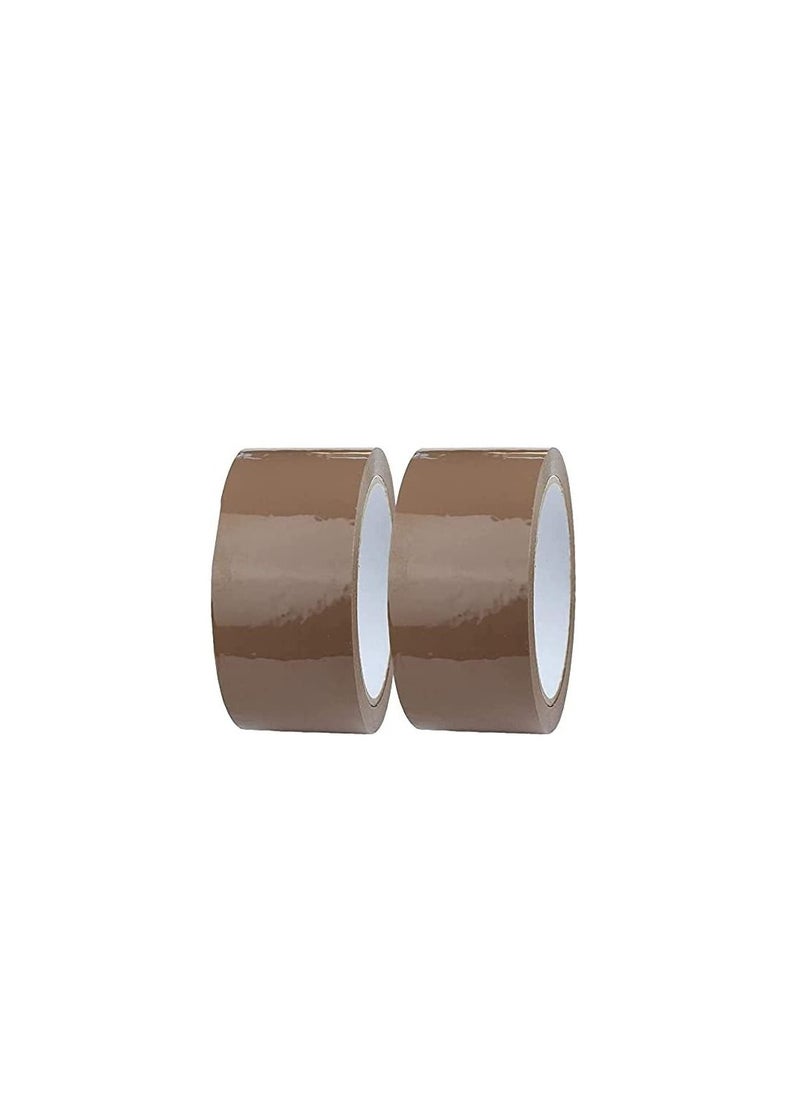 ROBUSTLINE Robustline Brown Packaging Tape 2 Inch for Parcels and Boxes - This Brown Packing Tape Provides a Strong, Secure and Sticky Seal for Your Cardboard Boxes and for Moving House (50 YRD). (10)  - Image 1