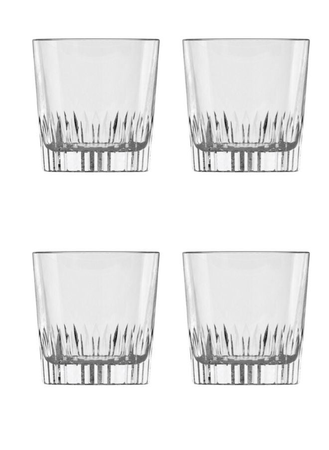 royal leerdam ROYAL LEERDAM 4-Piece Mercy Beverage Glass Set, 280ml, Premium Crystal Tumblers for Water, Juice, and Cocktails - Image 1