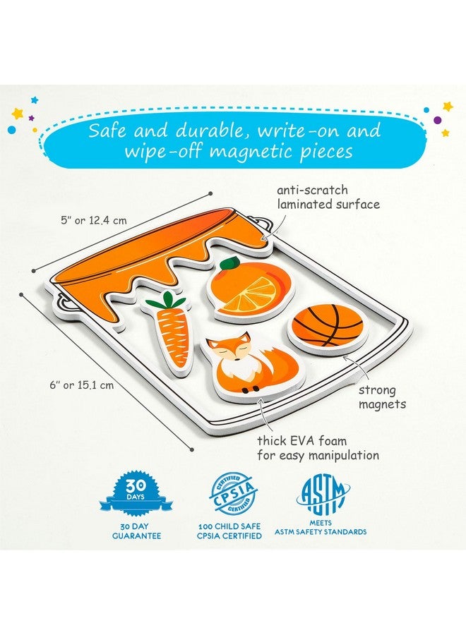 Simply magic 11 Jars Magnetic Color Sorting Set - Color Sorting Toys for Toddlers, Magnetic Shapes, Learning Colors Recognition Magnets, Color Matching Games for Toddlers, Preschool Circle Time - Image 4