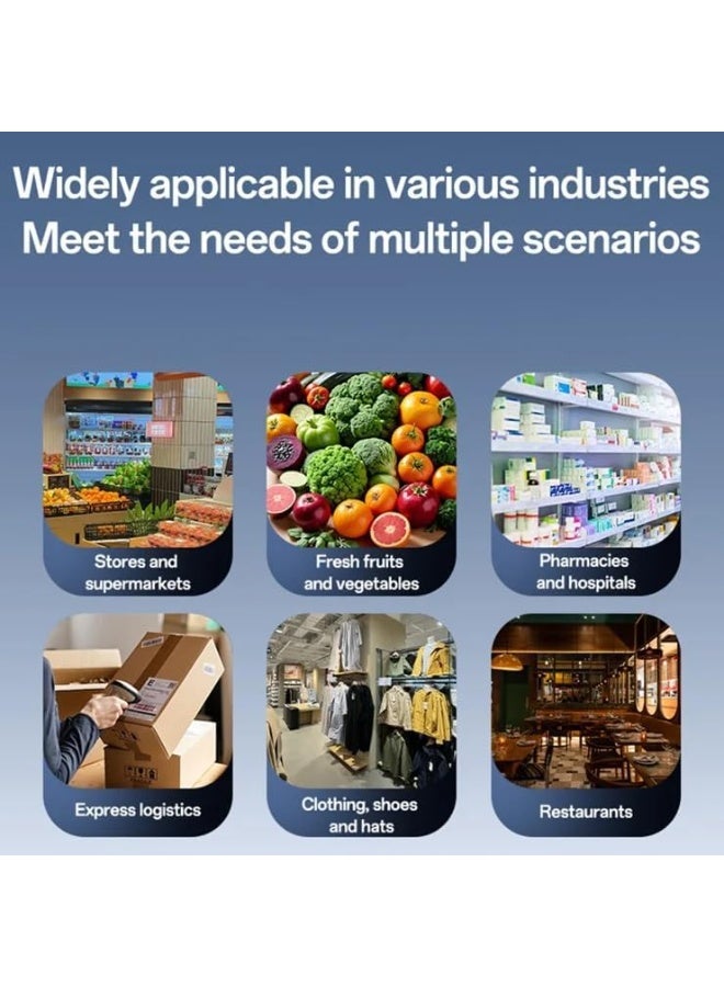 يسيدو ماسح ضوئي للباركود سلكي USB 1D 2D قارئ رموز QR ماسح ضوئي محمول POS للبيع بالتجزئة والمستودعات والمكاتب (أسود) - Image 3