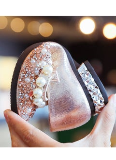 Generic Girls shoes little girl leather shoes soft sole princess shoes children's crystal shoes  - Image 2