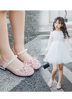 Generic Girls shoes little girl leather shoes soft sole princess shoes children's crystal shoes  - Image 5