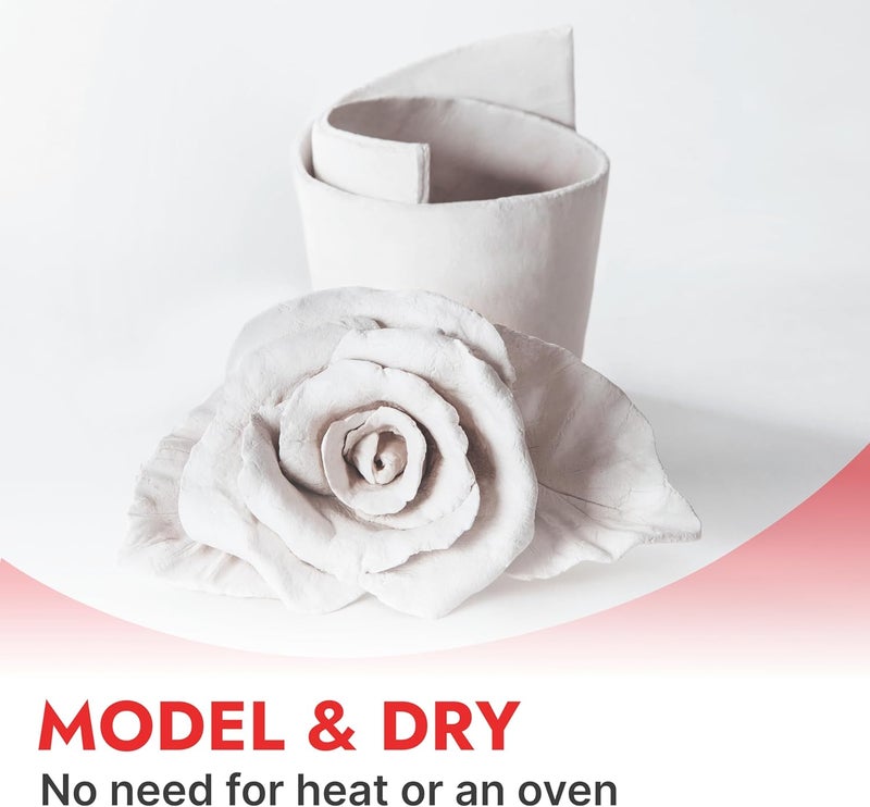 DAS Pronto White Air-Dry Modeling Clay - 2.2 lbs - Image 3