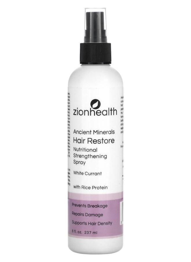 Zion Health - Ancient Minerals Hair Restore Nutritional Strengthening Spray 8 fl oz (237 ml) - Image 1