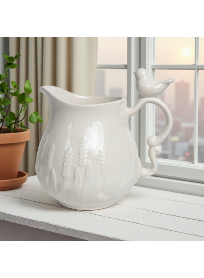 A vase with a bird-shaped handle, 8.66 inches tall, made of ceramic, suitable for home décor. - Image 5