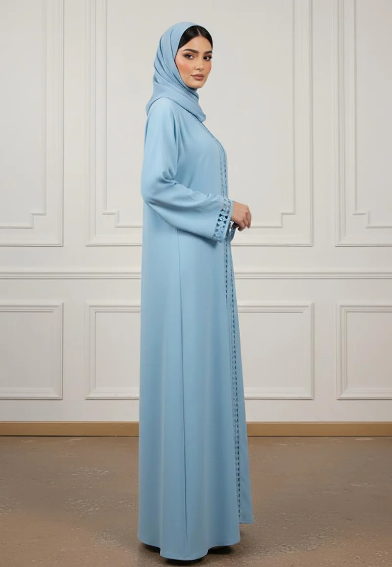 نخبة Serene Azure Abaya-881