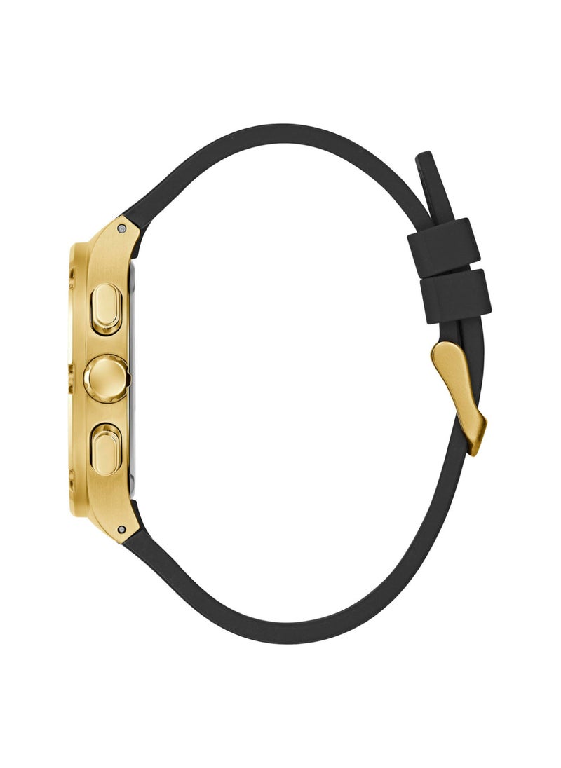 GUESS ساعة متعددة الوظائف للرجال بDial أسود وذهبي وأخضر - GW0571G3  - Image 4