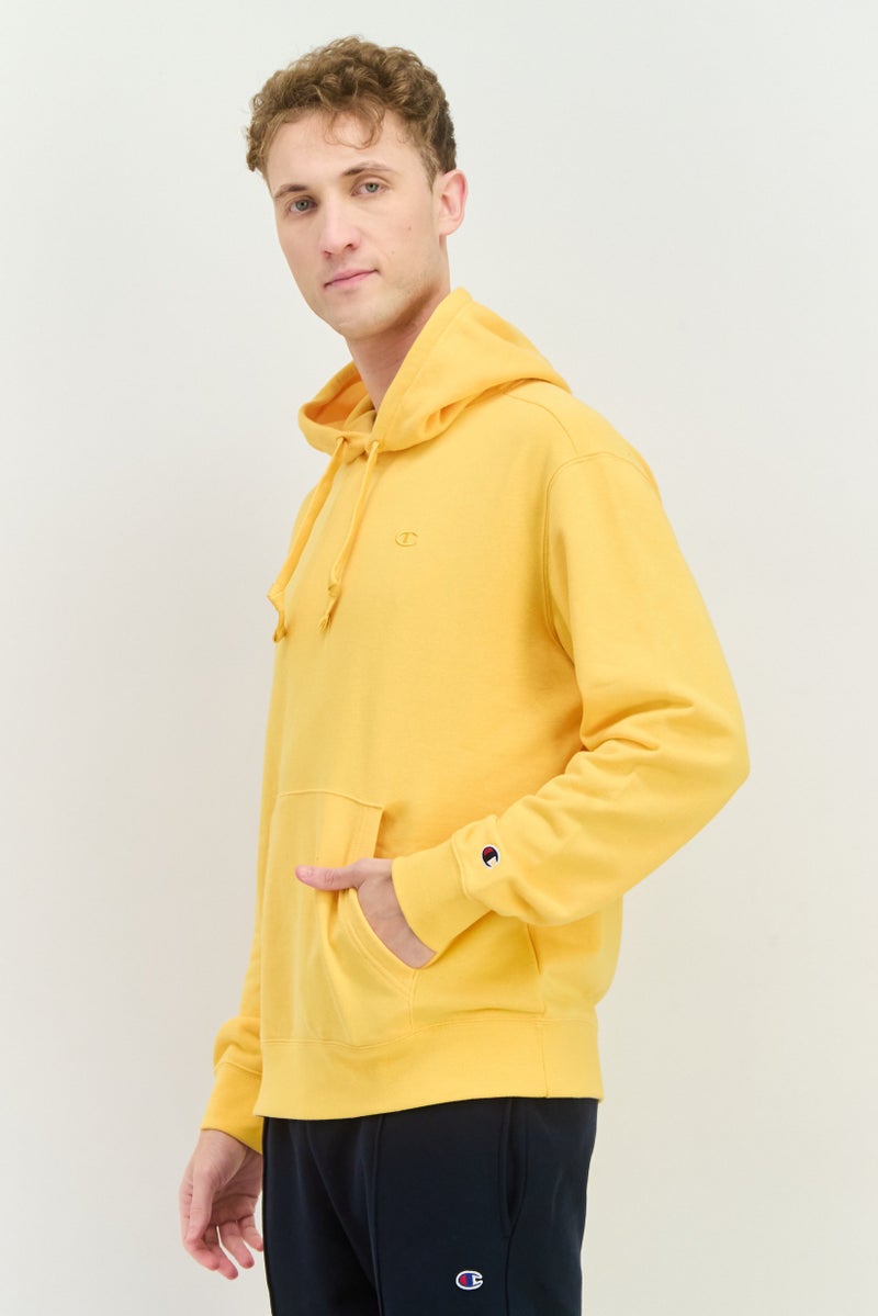 Champion Men Sportswear Fit Long Sleeves Outdoor Sweatshirt, Yellow  - Image 2