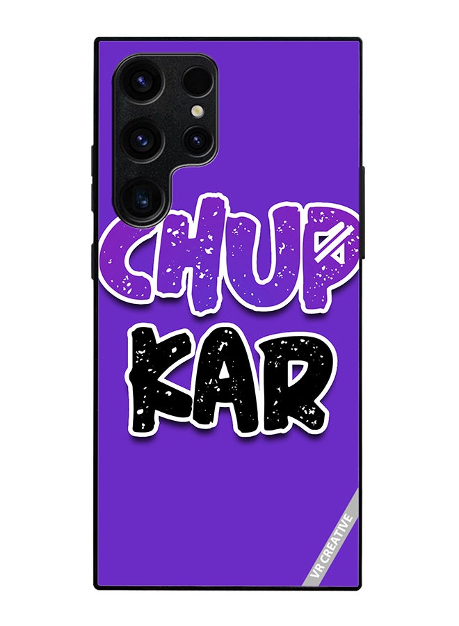 Protective Case Cover For Samsung Galaxy S25 Ultra Chup Karo Hindi Quote Design Multicolour