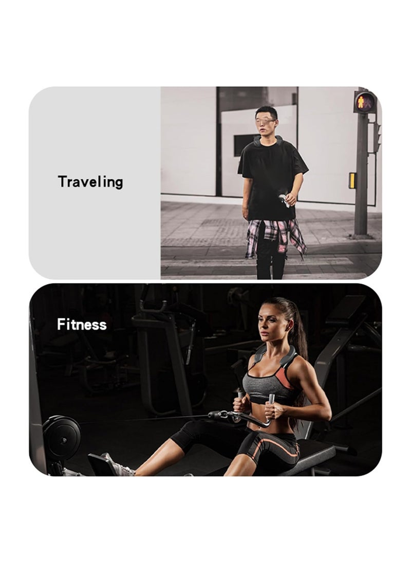 SYOSI - Neckband Bluetooth Speaker, Neck Speaker Bluetooth Wireless, Wearable Speaker, True 3D Stereo Sound, Portable Soundwear, Ipx4, for Some Sport Outdoor, for Walking, Driving or Riding(1 Pack) - Image 1
