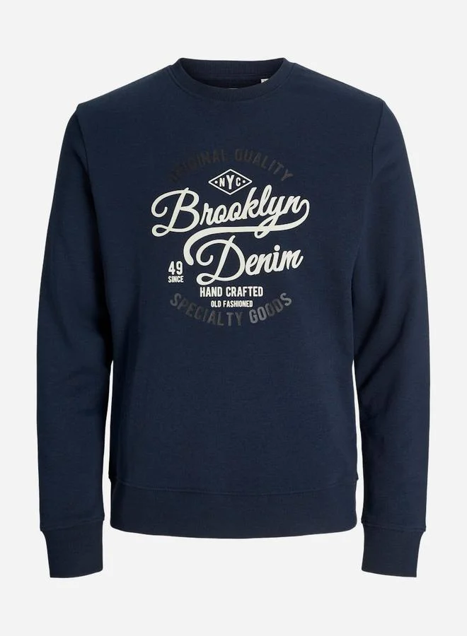 PRODUKT Produkt Front Graphic Print Crew Neck Sweatshirt