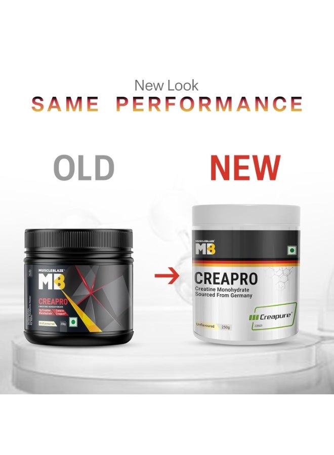 مسل بلايز مسحوق MuscleBlaze CreaPRO كرياتين مونوهيدرات مع Creapure، غير مُنكّه (83 حصة، 250 جم) - Image 4