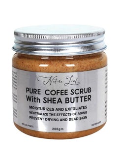 Skin Brightening Dtan Dark Spots Dead Skin Removal Anti Acne Pure Coffee Scrub With Sea Butter Scrub (200 Ml)