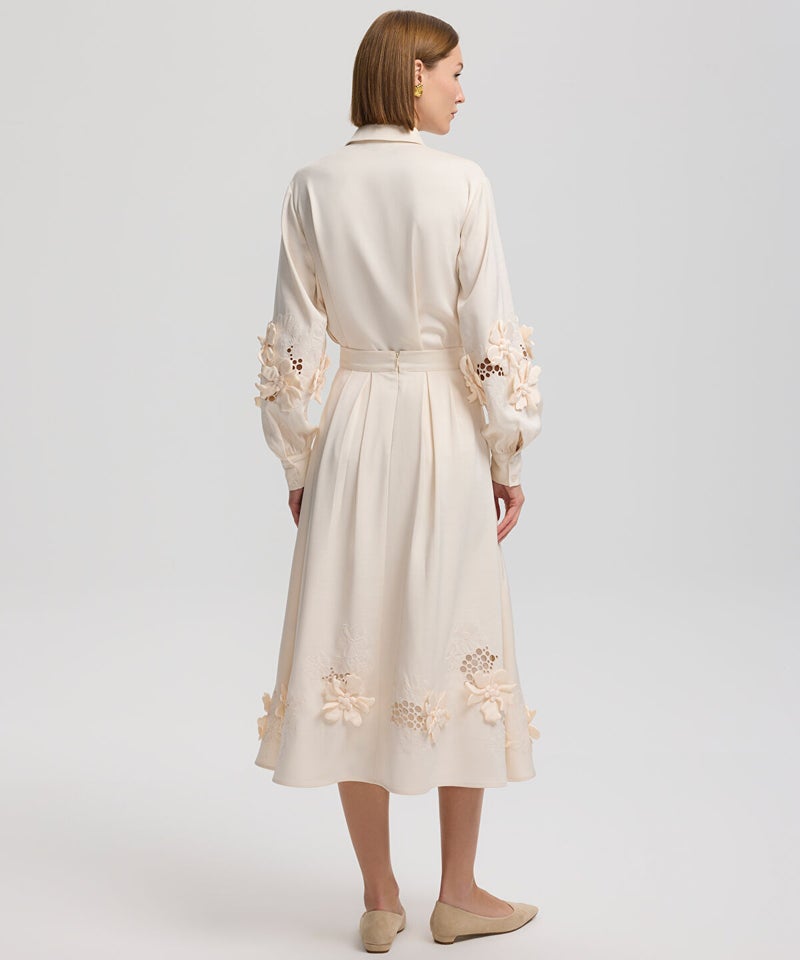 Ipekyol Embroidered Midi Skirt - Image 3