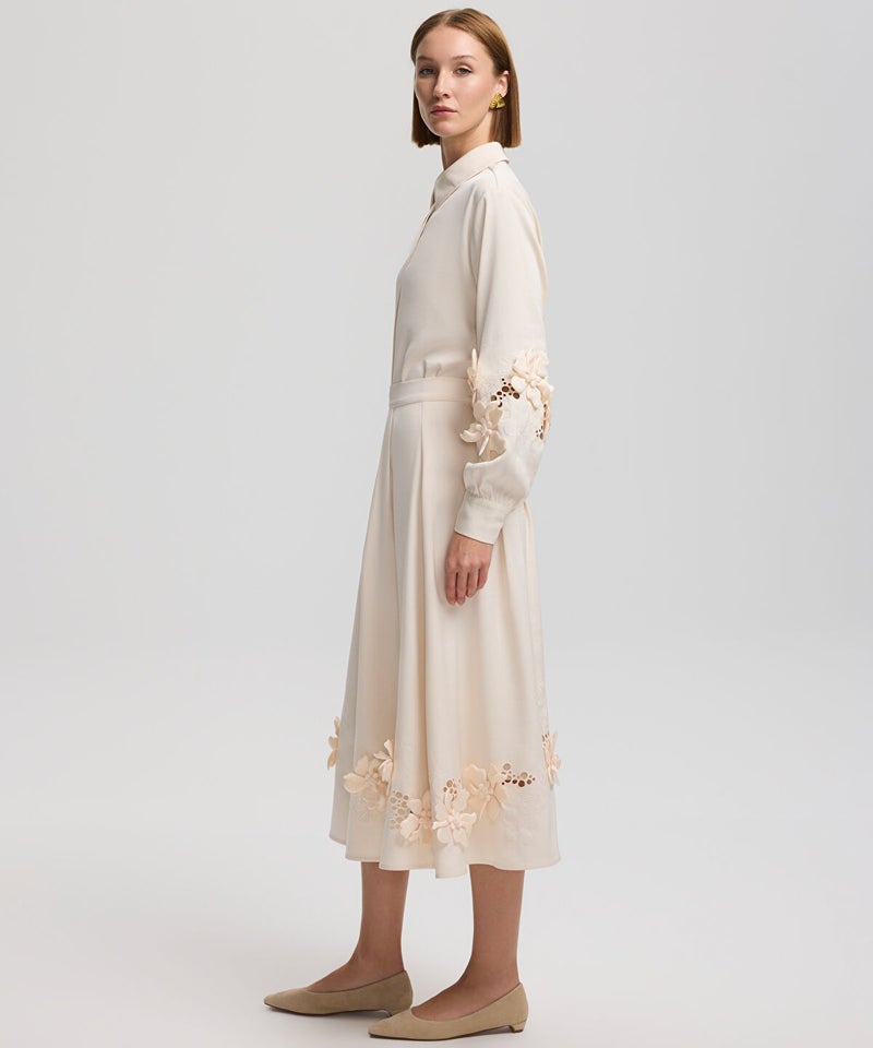 Ipekyol Embroidered Midi Skirt - Image 2