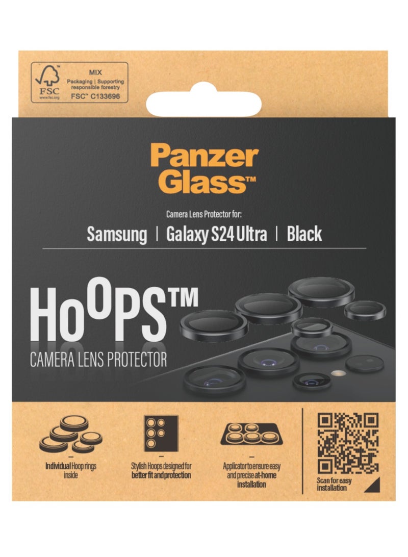 PanzerGlass PanzerGlass® Hoops™ Camera Lens Protector Samsung Galaxy S24 Ultra | Black  - Image 3
