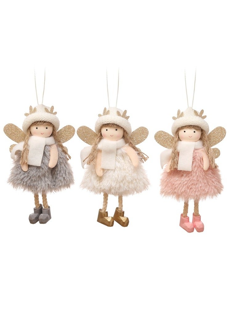 Pendant Doll Plush Dolls Decorations for Hanging Holiday Gifts for Party Decorations Christmas (3 Pieces) - Image 2