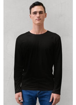 Rock&Roll Plain Black, Anthracite, White Long Sleeve Men's T-Shirt 3-Piece Eco Pack  - Image 5
