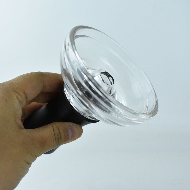 Arabian Hookah Accessories Silicone Glass Smoke Pot Smoke Bowl Hookah Mesoporous Cyclone Smoke Pot For - Image 1