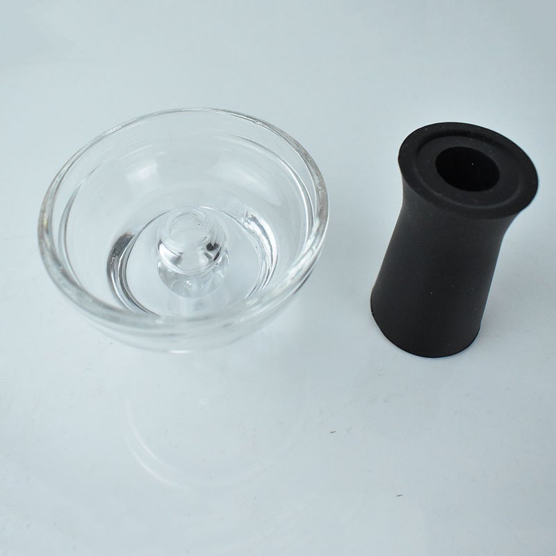 Arabian Hookah Accessories Silicone Glass Smoke Pot Smoke Bowl Hookah Mesoporous Cyclone Smoke Pot For - Image 5