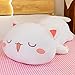 FUYU Cat Stuffed Animals Soft Cat Plush Pillow Kawaii Kitten Stuffed Animal Toy Gifts for Kids Boys Girls Room Decor White Squinted Eyes19in50cm - Image 4